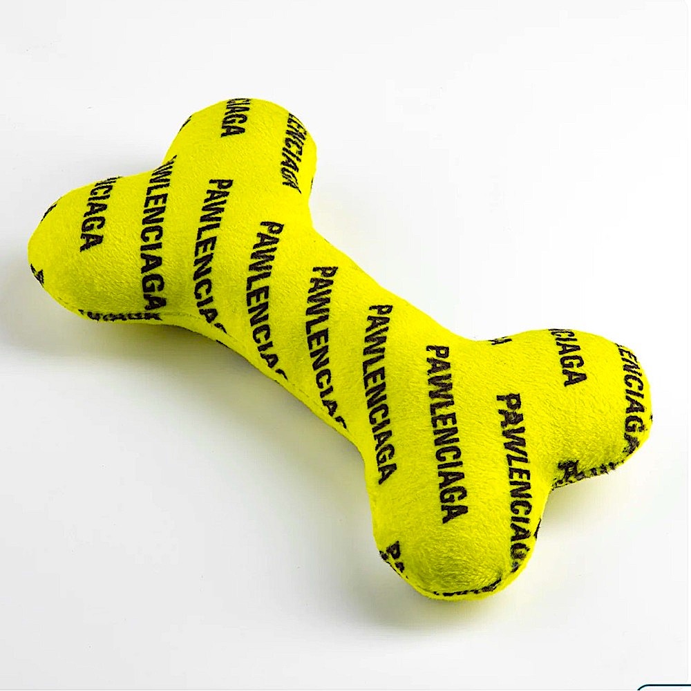 🆕💛🐶HAUTE DIGGITY DOG: Pawlenciaga Bone Plush Toy